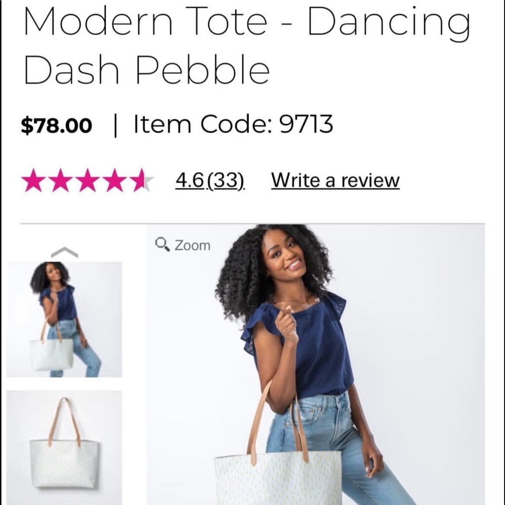 Thirty One modern tote- lemongrass